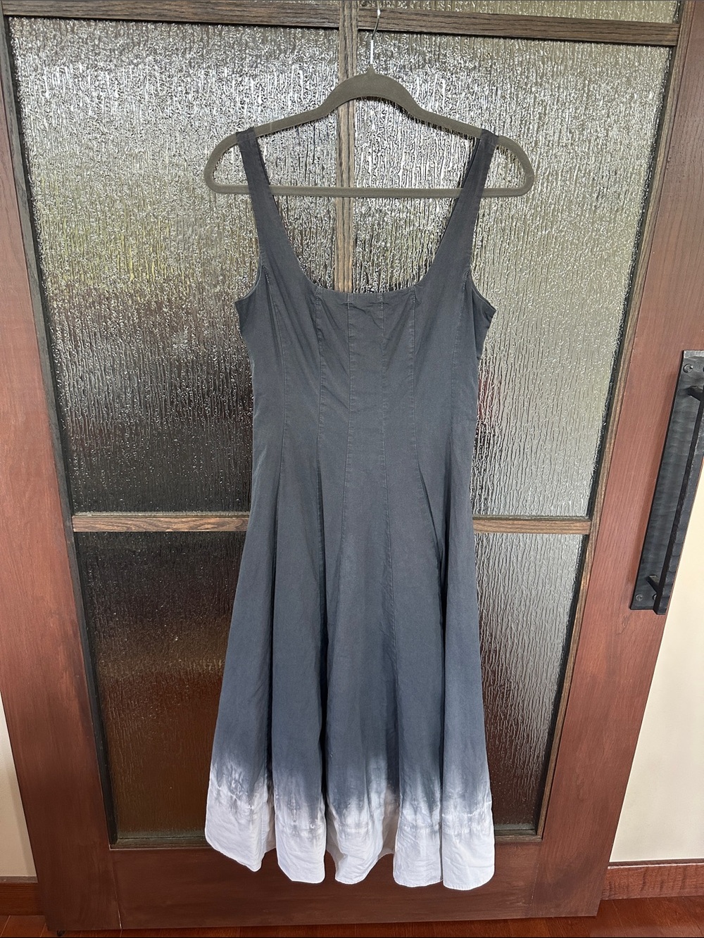 Staud Wells Pleated Stretch-Cotton A-Line Midi-Dress size 6 - Picture 6 of 12